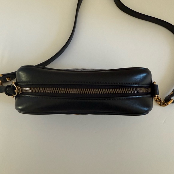 Gucci Black Calfskin Matelasse Mini GG Marmont Chain Bag - Picture 3 of 10